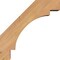 Ekena Millwork 5 1/2"W x 16"D x 16"H Merced Smooth Knee Brace, Western Red Cedar BRC06X16X16MRC00SWR - alternate 3